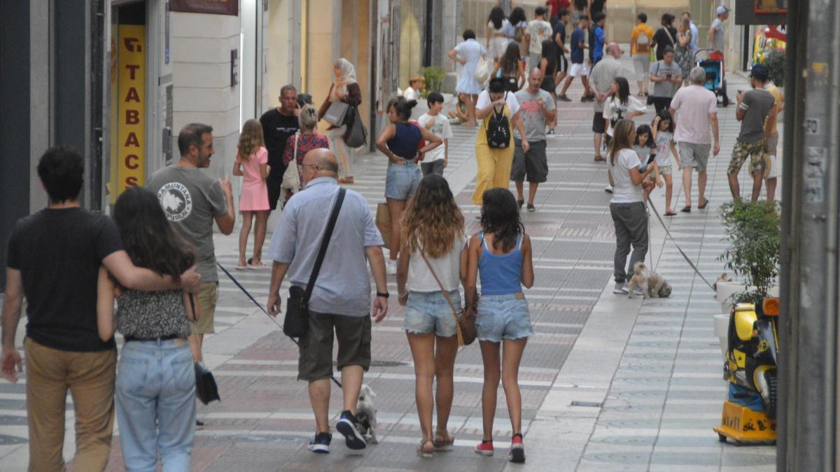 Ambient comercial a Figueres.