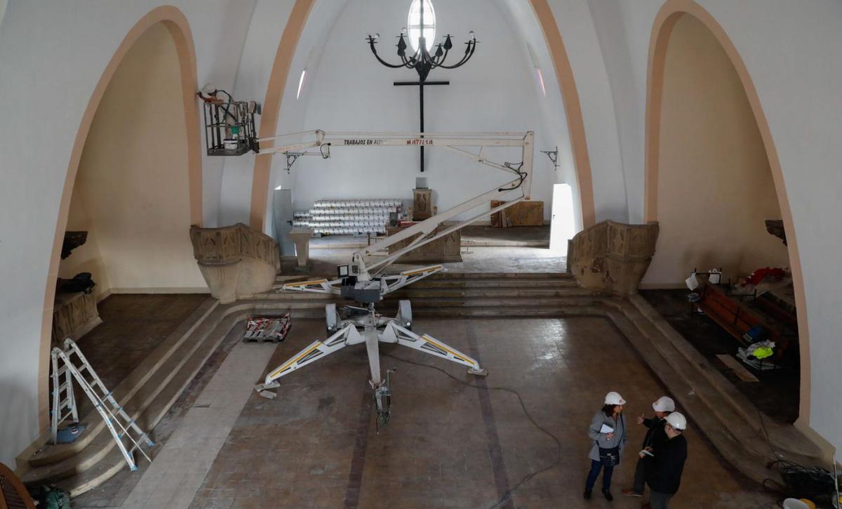 Recta final de la rehabilitación de la antigua iglesia de San Juan, aún sin uso decidido