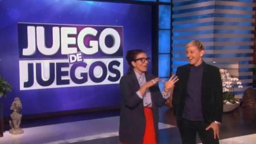Silvia Abril &#039;se cuela&#039; en el programa de Ellen DeGeneres en Estados Unidos