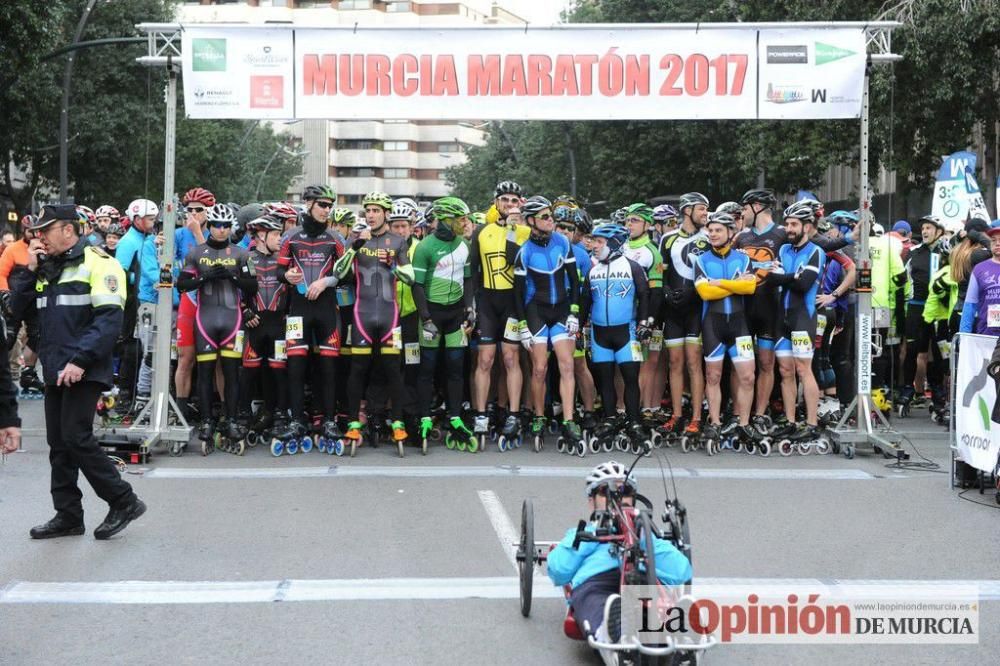 Murcia Maratón. Salida patinadores