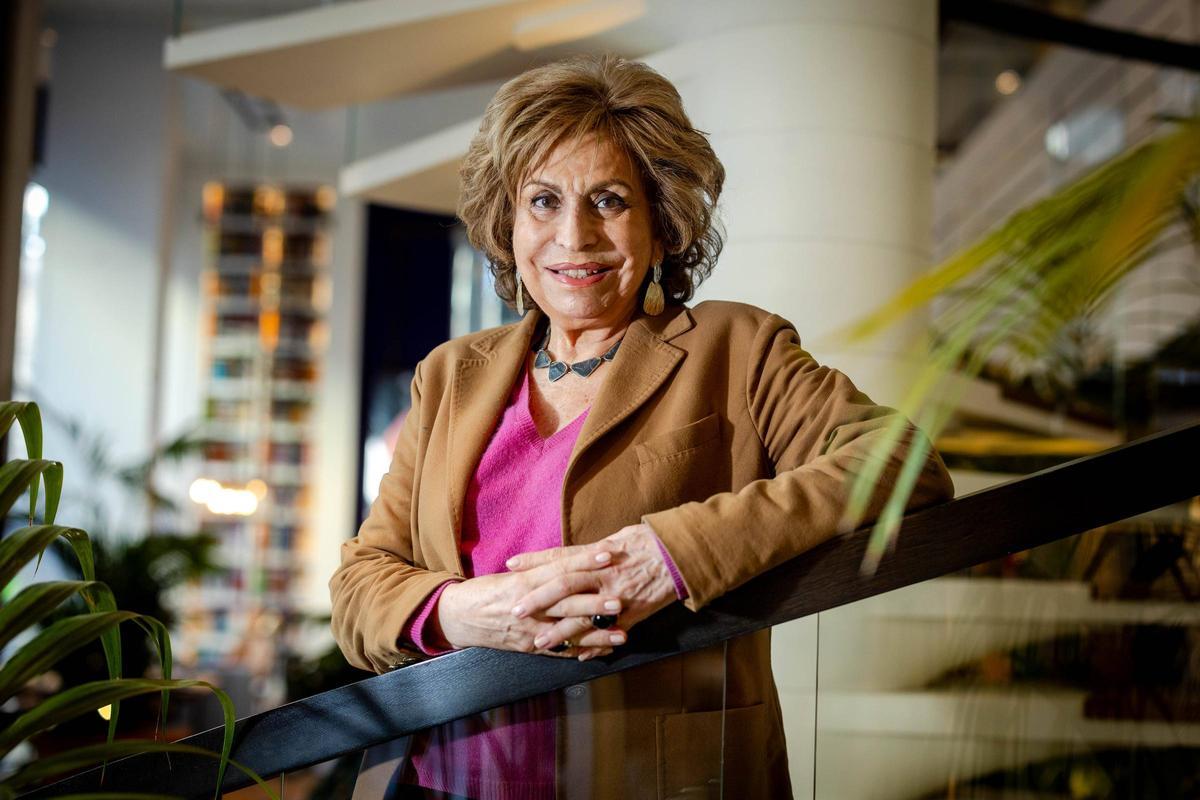 La abogada y luchadora antifranquista Magda Oranich en el hotel dónde se hizo la entrevista.