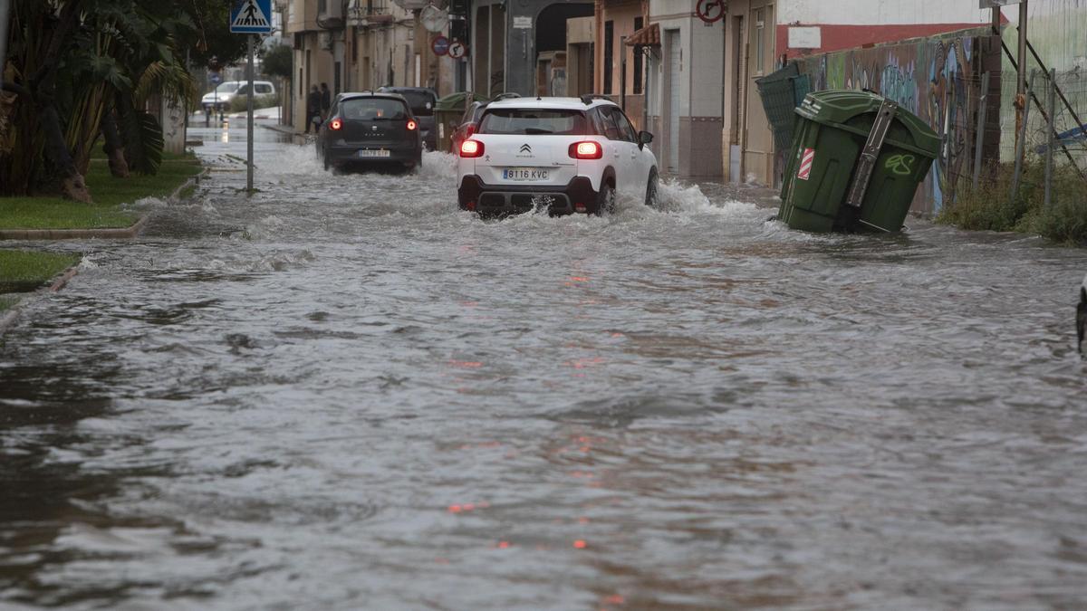 Un dels punts pròxims a la platja del Port que és sensible a les pluges intenses