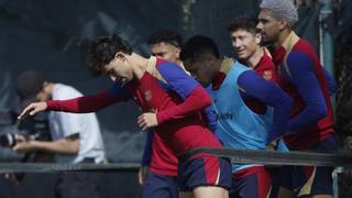 Entrenamiento de recuperación antes del parón de selecciones