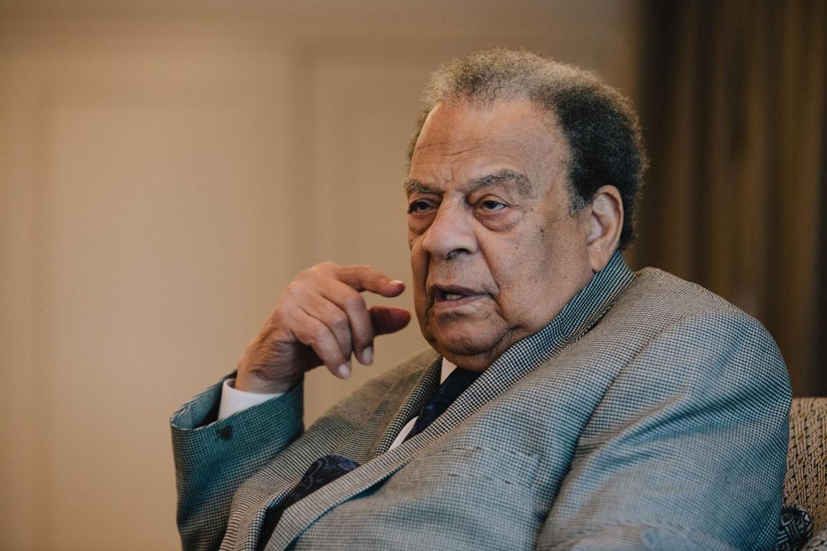 Andrew Young, activista por los derechos civiles, en Madrid. Andrew Young, activista por los derechos civiles, en Madrid.