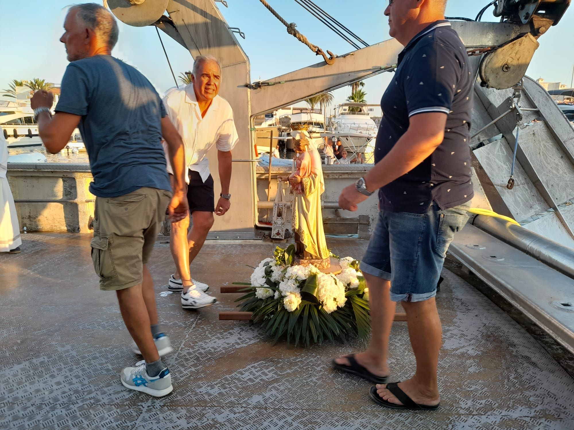 Procesión marinera en Formentera.