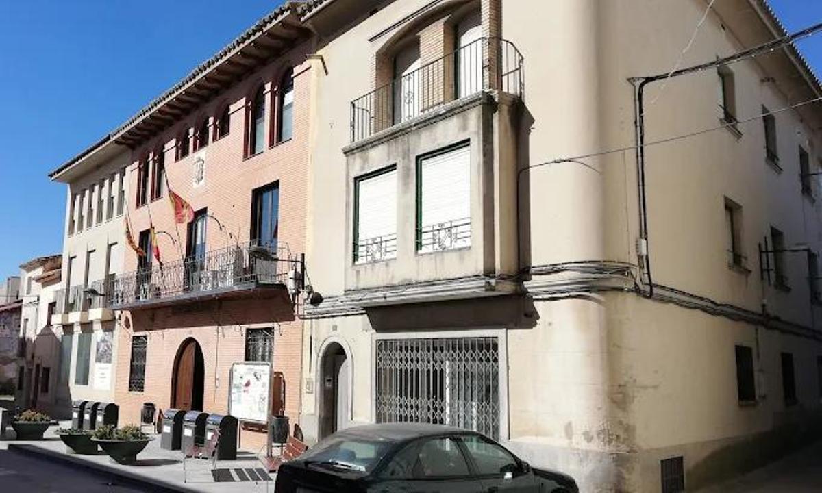 Fachada del ayuntamiento de San Mateo de Gállego.