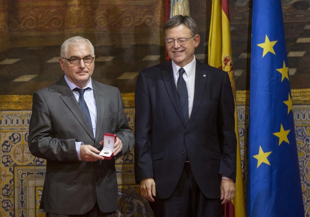 Entrega de distinciones de la Generalitat el 9 d'Octubre