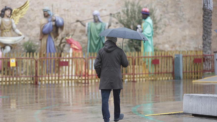 Día de Navidad pasado por agua en Elche