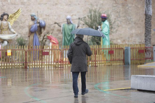 Día de Navidad pasado por agua en Elche