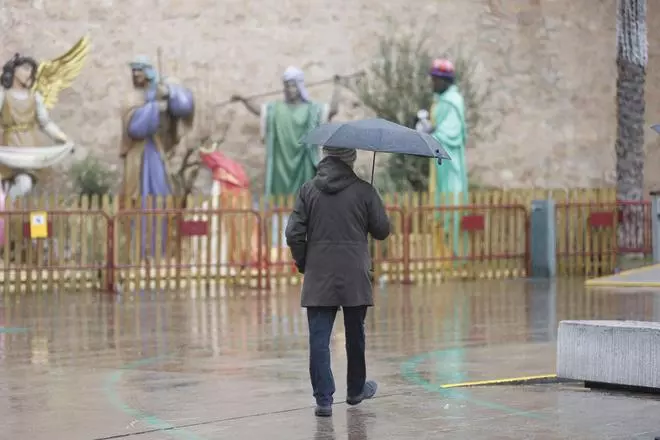 Día de Navidad pasado por agua en Elche