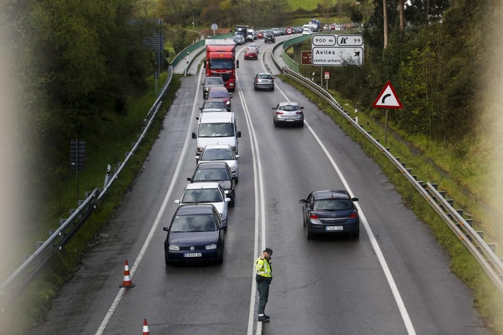 Accidente en la variante a la altura de Los Canapes