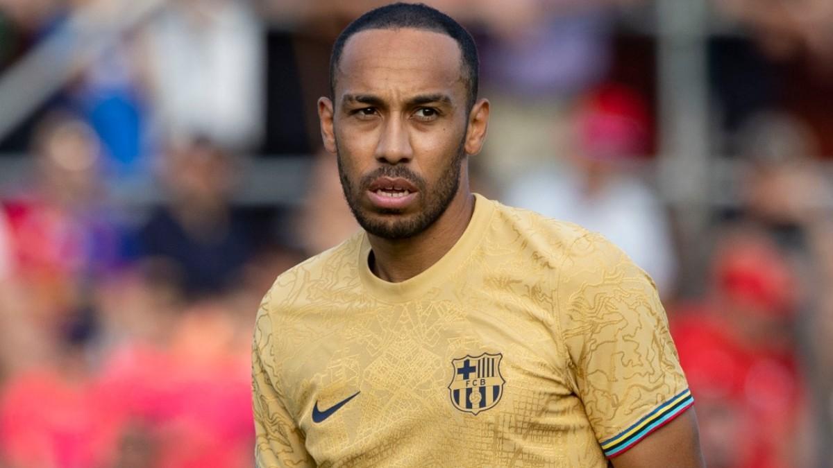 Aubameyang, con la nueva camiseta