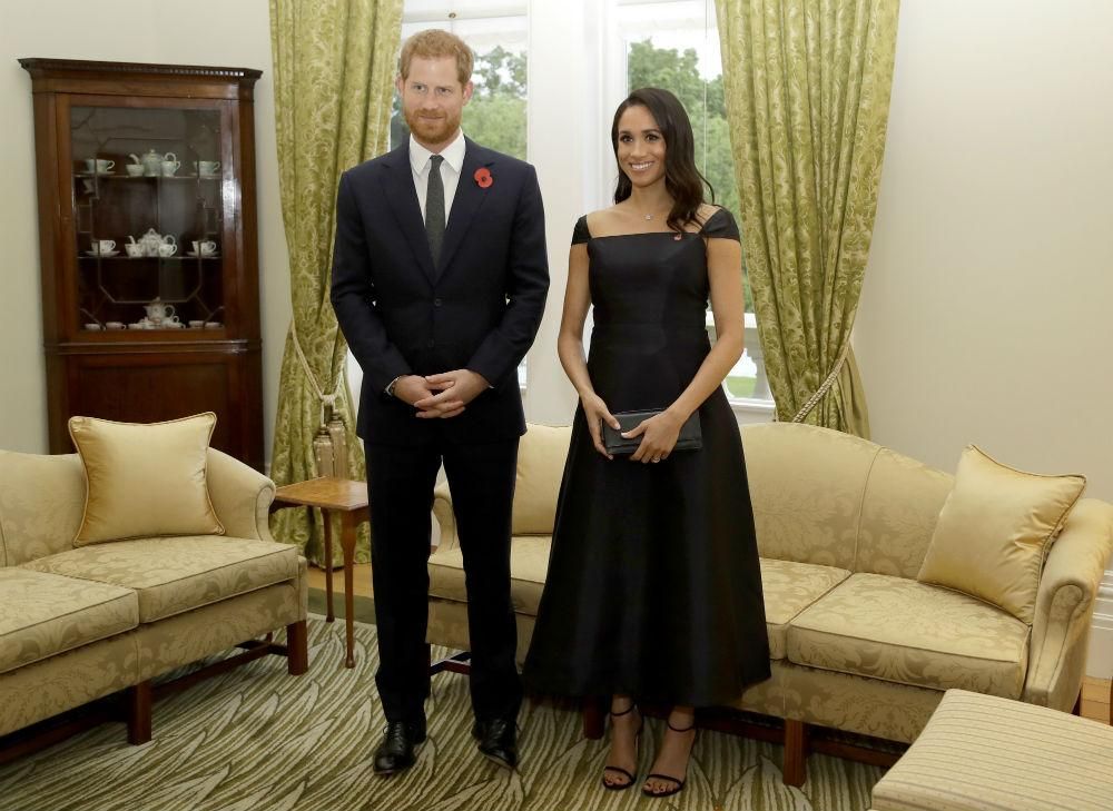 Los Duques de Sussex en la recepción en la casa del Gobierno
