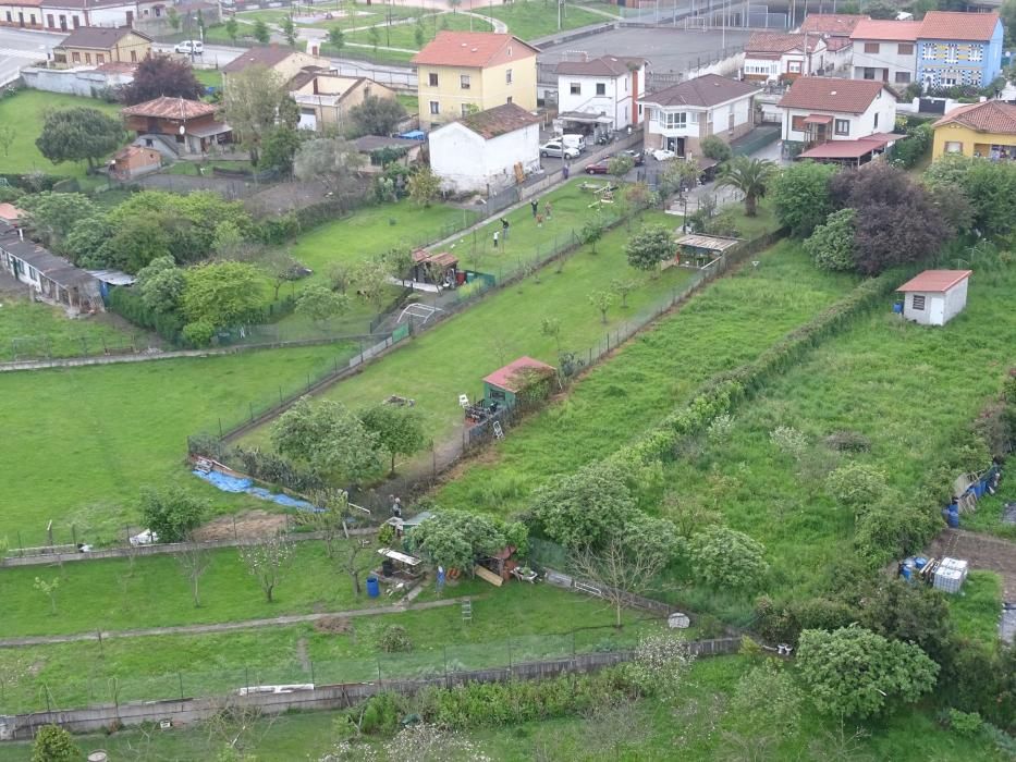 Gijón desde el aire y en cuarentena