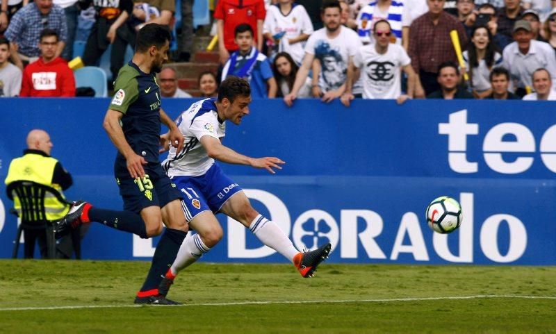 Sufrida victoria del Real Zaragoza contra el Sporting de Gijón