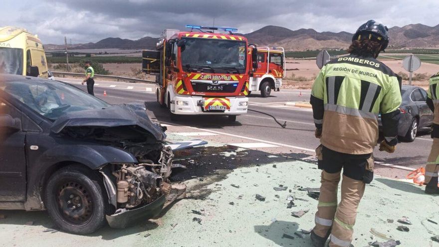 Tres heridos por un accidente en Lorca
