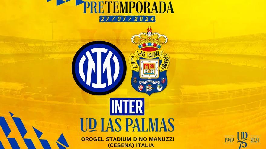 La UD Las Palmas se medirá al Inter de Milán en pretemporada