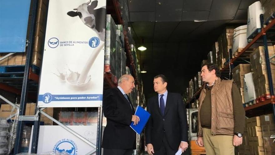 Sanz anuncia la distribución de más de 9 millones de kilos de alimentos en Andalucía