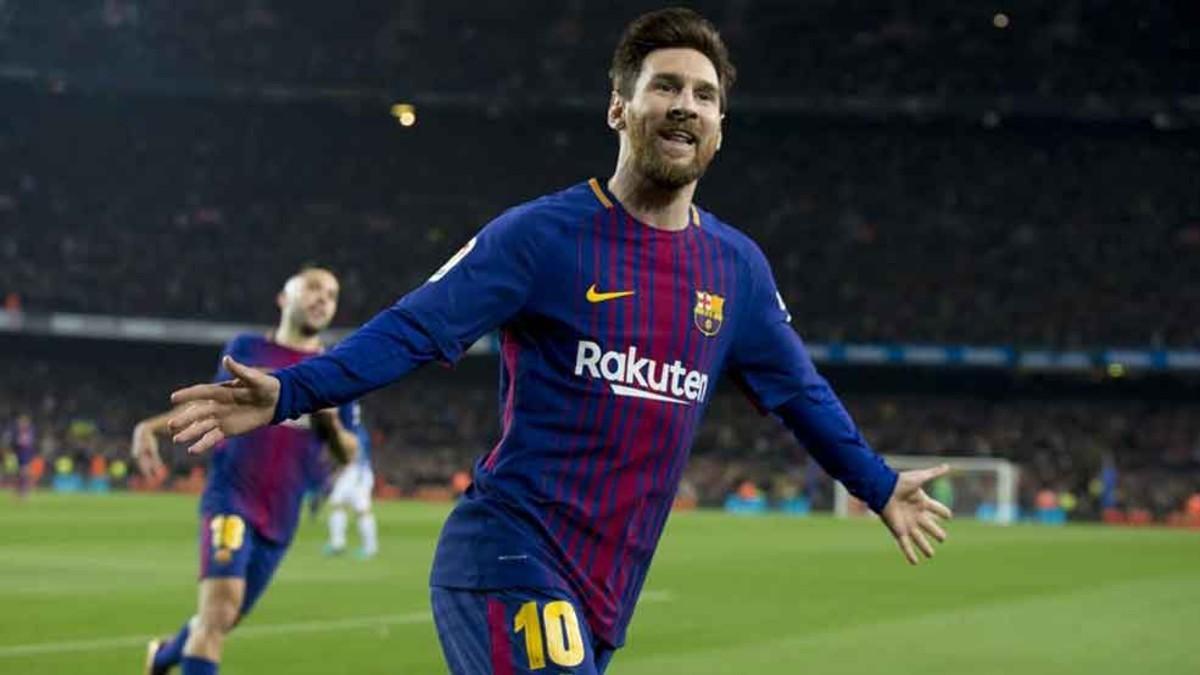 Leo Messi suma su novena temporada anotando 40 o más goles con la camiseta del FC Barcelona