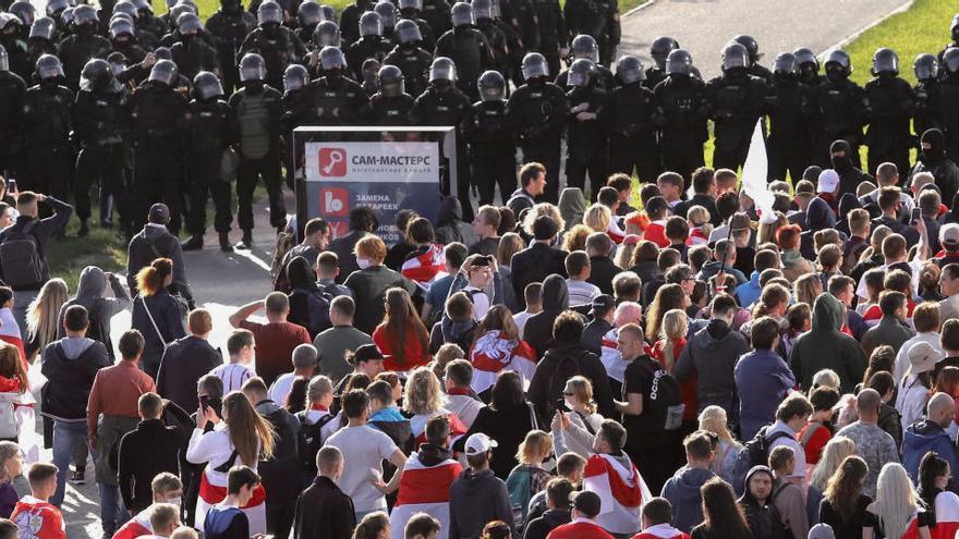 Almenys 114 detinguts en les protestes del dissabte a Bielorússia