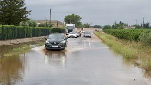 Intensas lluvias en Santa Bàrbara (Montsià)