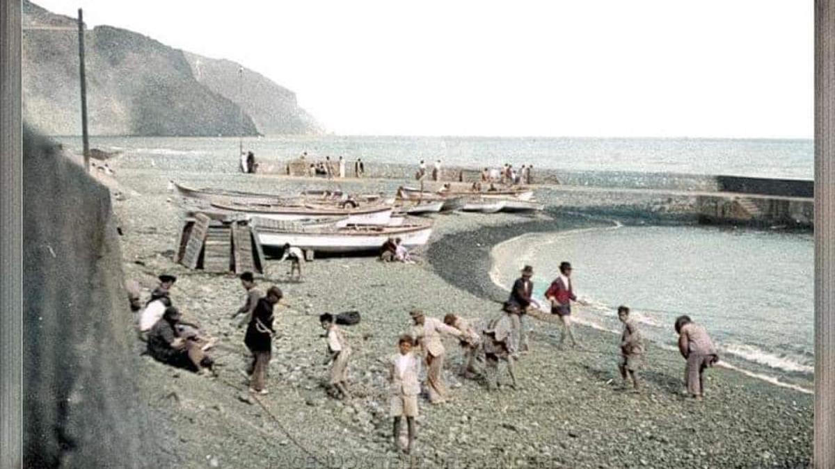 La antigua playa de San Andrés.