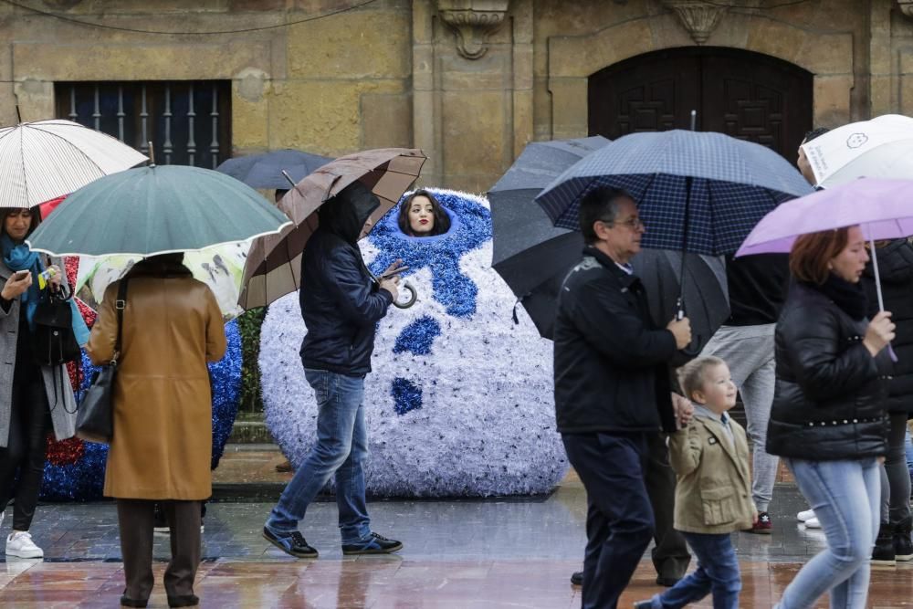 Los efectos del temporal "Ana" en Asturias