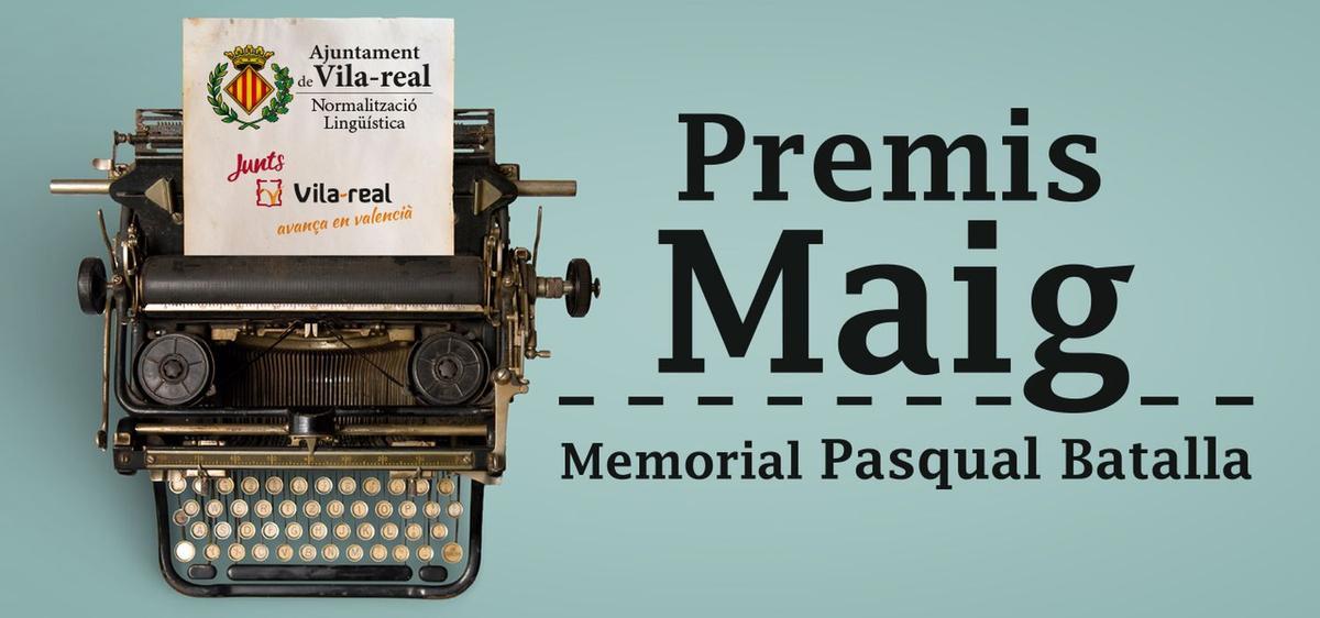 Imatge del 'banner' que anuncia els Premis Maig.Memorial Pasqual Batalla.