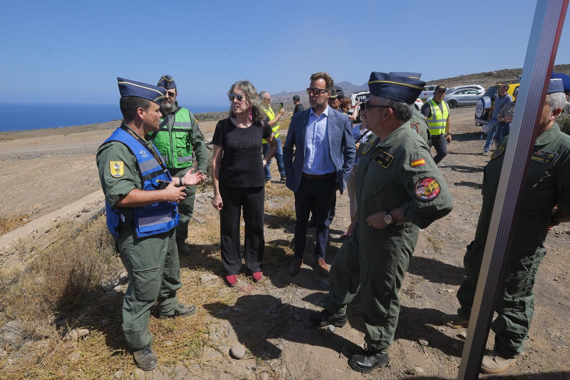 Ejercicio Canasar 2025: simulacro de accidente aéreo en Mogán
