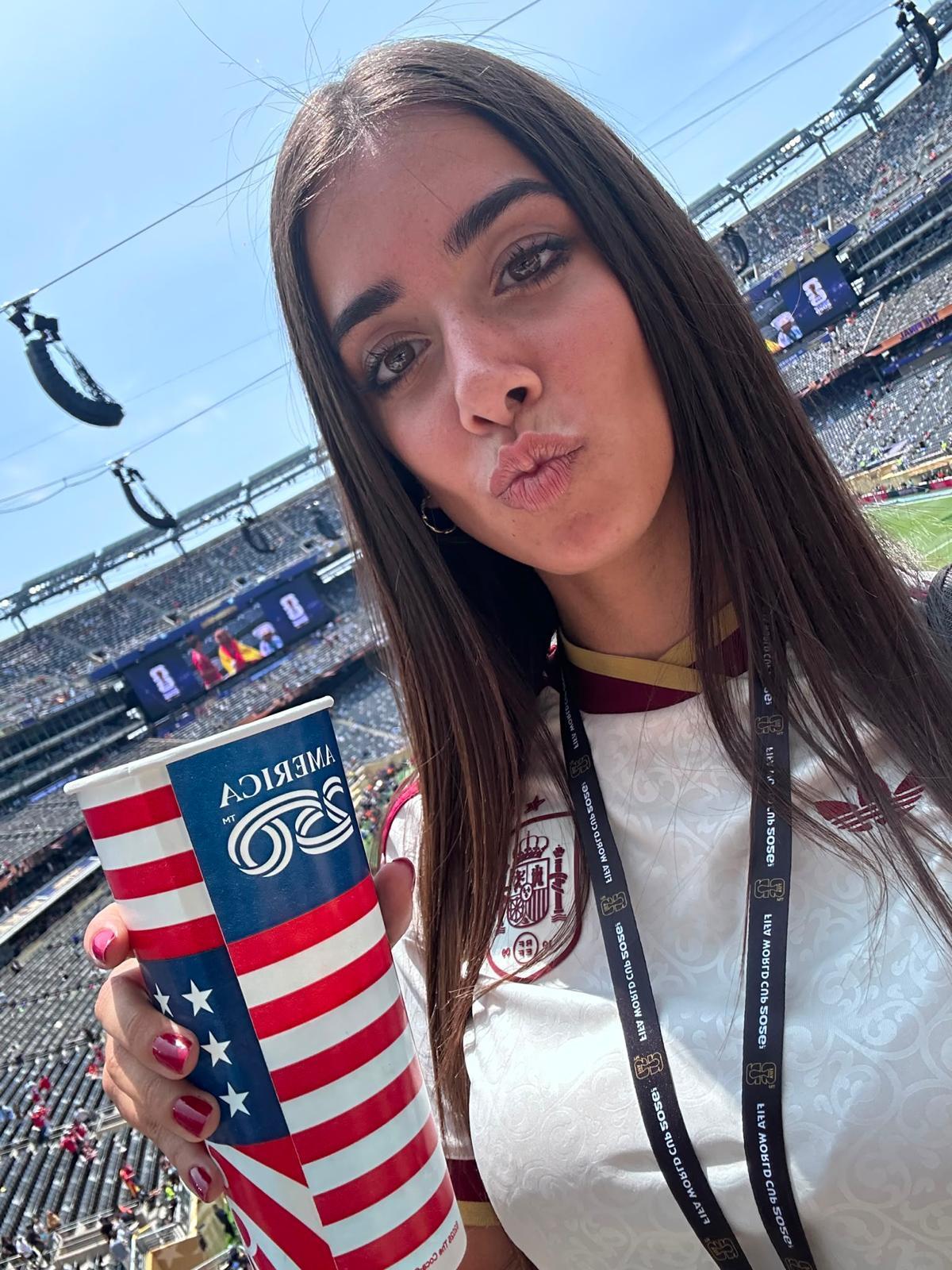 Satine Arribas, en MetLife Stadium de Nueva York.