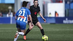 Ingrid Engen of FC Barcelona Femenino in action during the Spanish Women league, Liga F, football match played between RCD Espanyol and FC Barcelona at Ciudad Deportiva Dani Jarque on February 09, 2025 in Barcelona, Spain. AFP7 09/02/2025 ONLY FOR USE IN SPAIN. Javier Borrego / AFP7 / Europa Press;2025;SPORT;ZSPORT;SOCCER;ZSOCCER;RCD Espanyol v FC Barcelona - Liga F