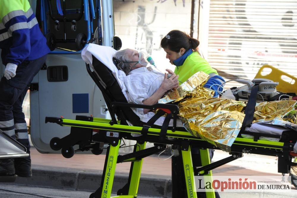 Incendio en un piso en San Andrés