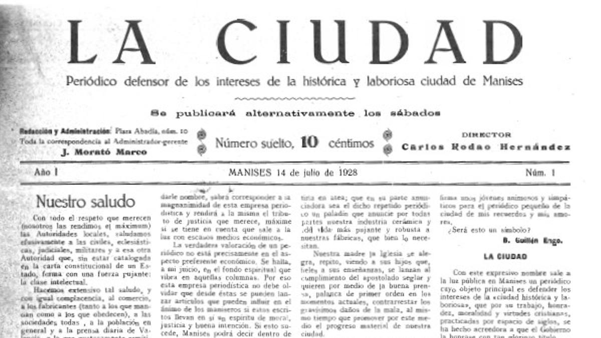 Primera publicación de 'La Ciudad'