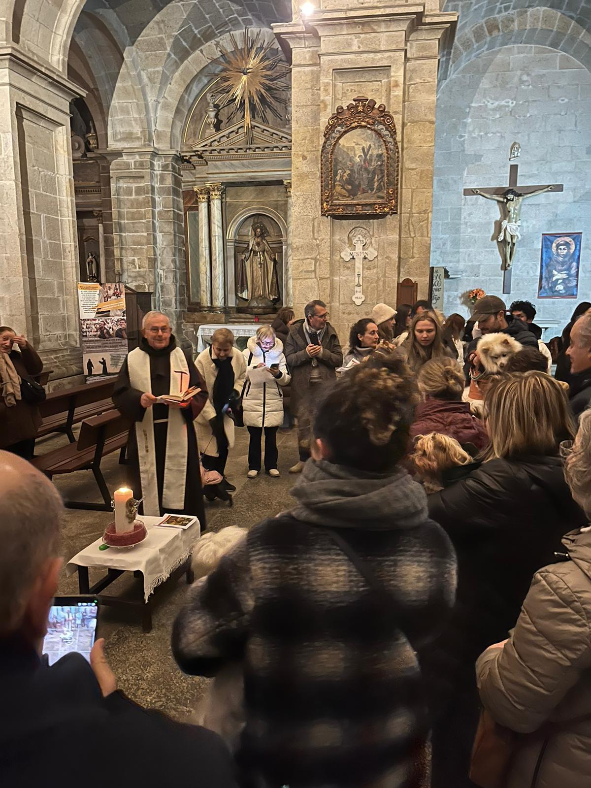 Bendición de animales por San Antón en Santiago