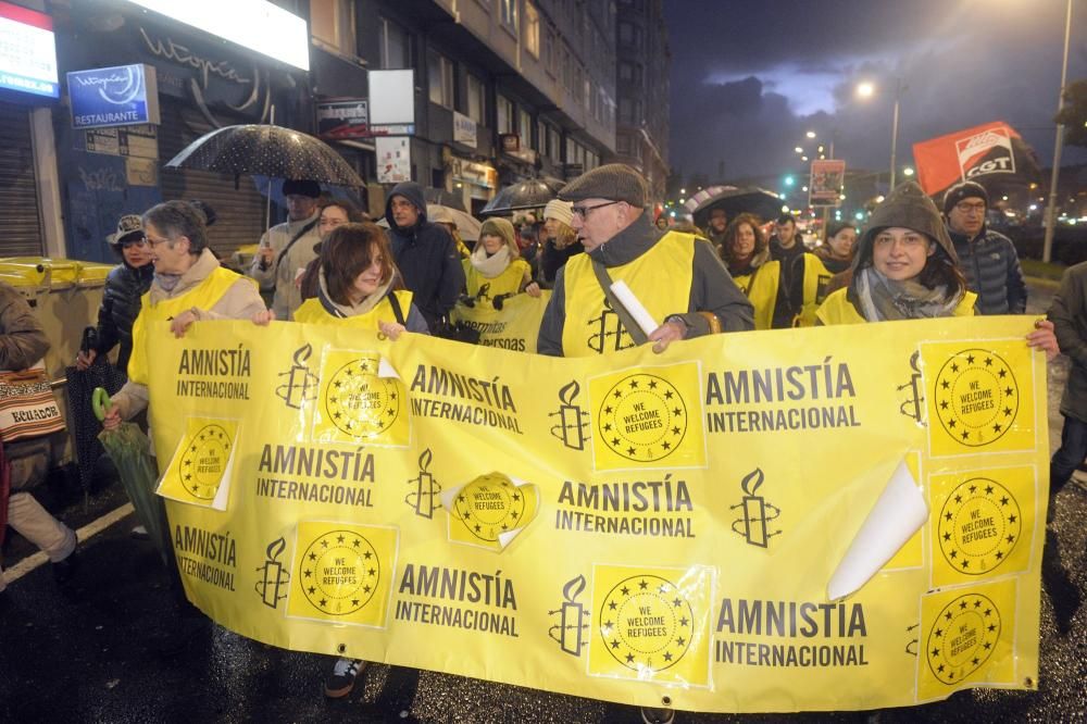 Manifiestación en A Coruña por los refugiados