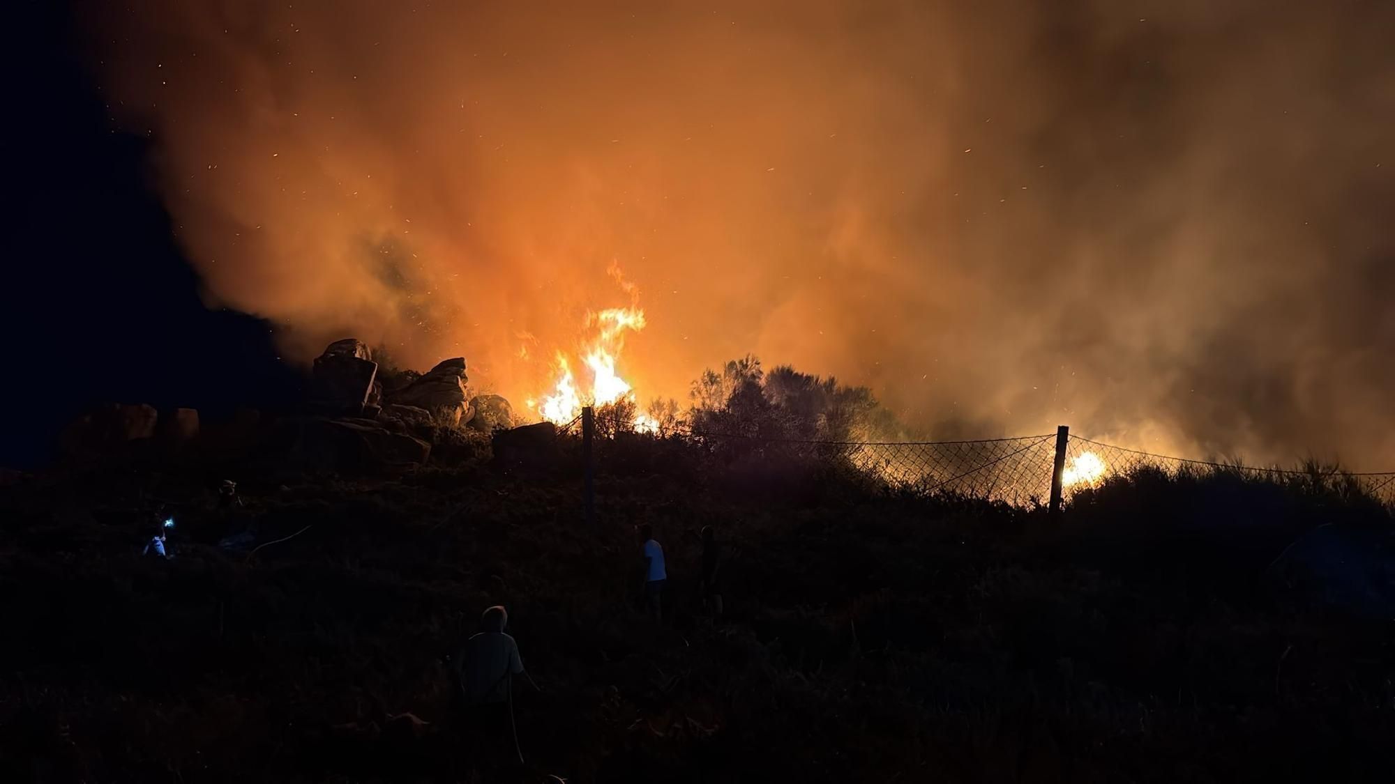 Incendio forestal en Chandebrito reviviendo el miedo del 2017