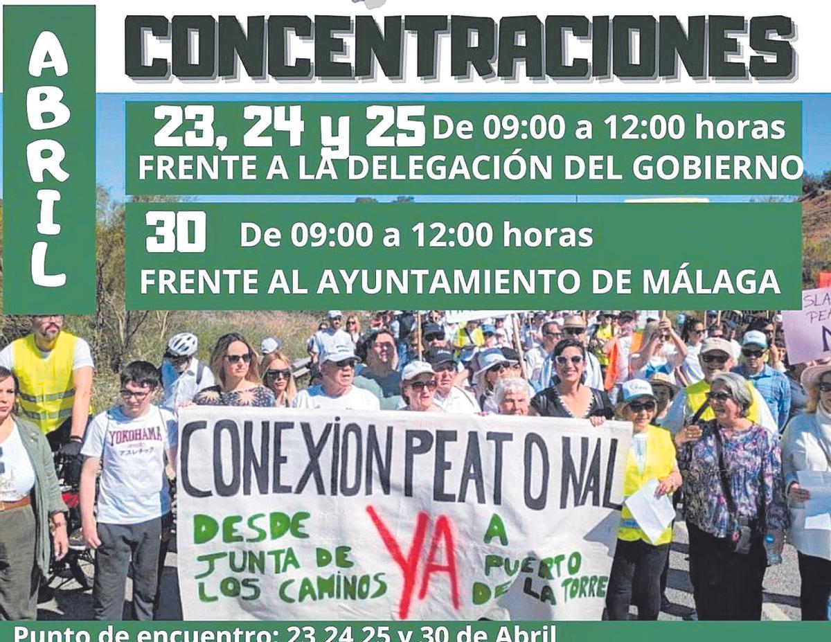 Cartel concentraciones 2025 vecinos de la Junta de los Caminos.