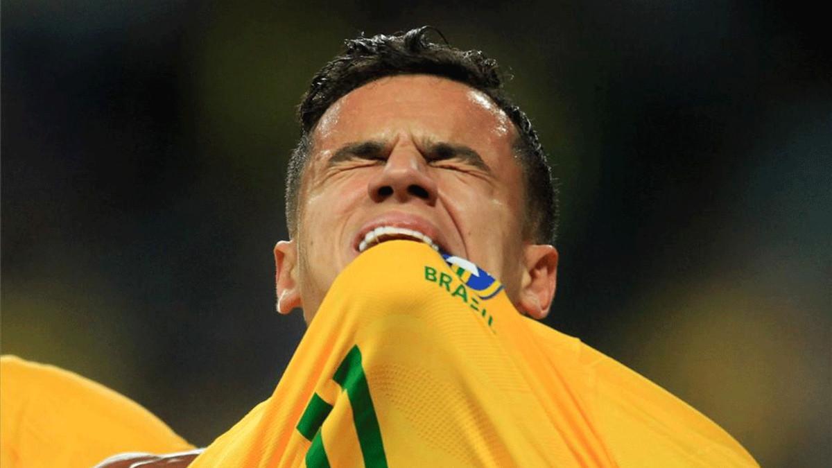 Coutinho 'explotó' tras marcar contra Ecuador