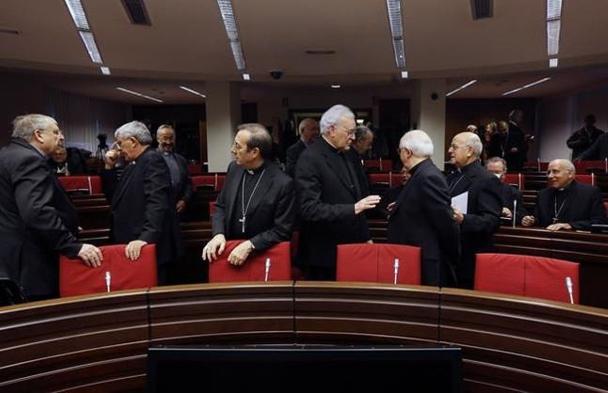 Reunió de la Conferència Episcopal a Madrid, aquest dimarts.