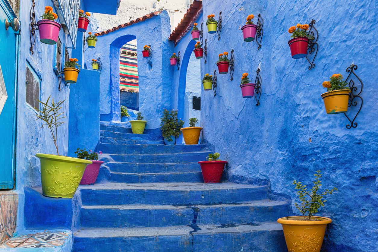 Calle de Chefchaouen, Marruecos