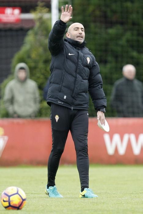 Entrenamiento del Sporting de Gijón