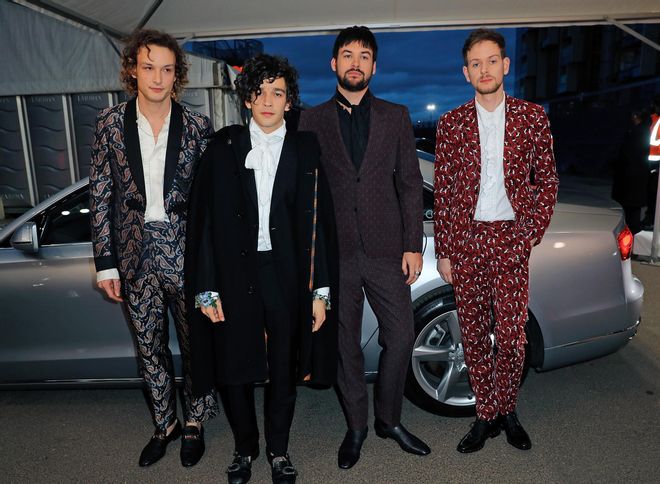 El grupo 'The 1975' en los Brit Awards 2017