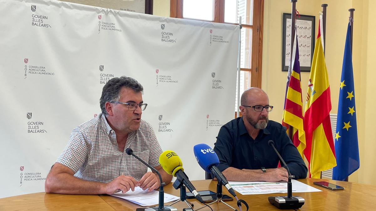 Joan Simonet y Fernando Fernández durante la rueda de prensa de este jueves.