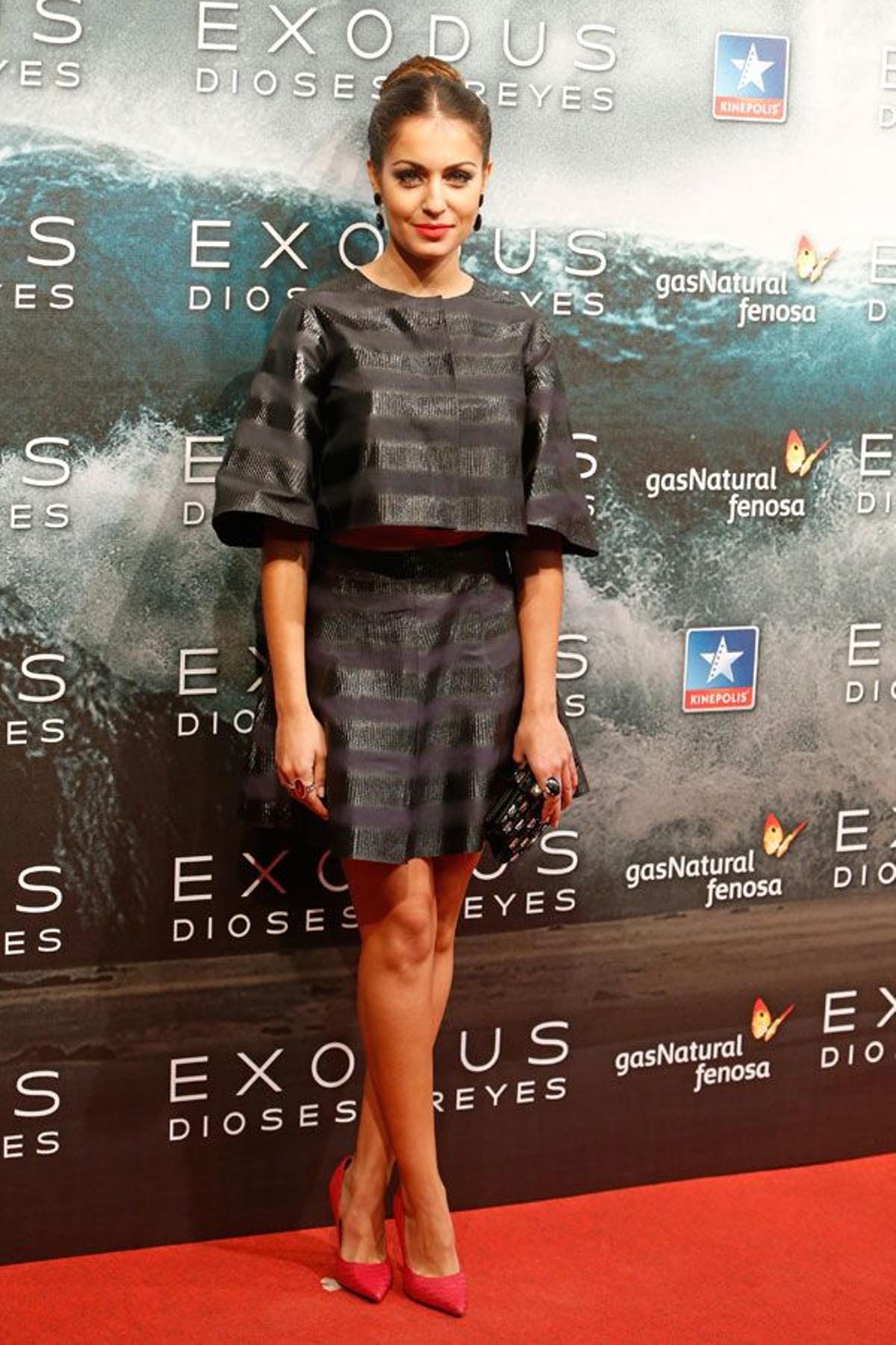 Hiba Abouk en el estreno de Exodus