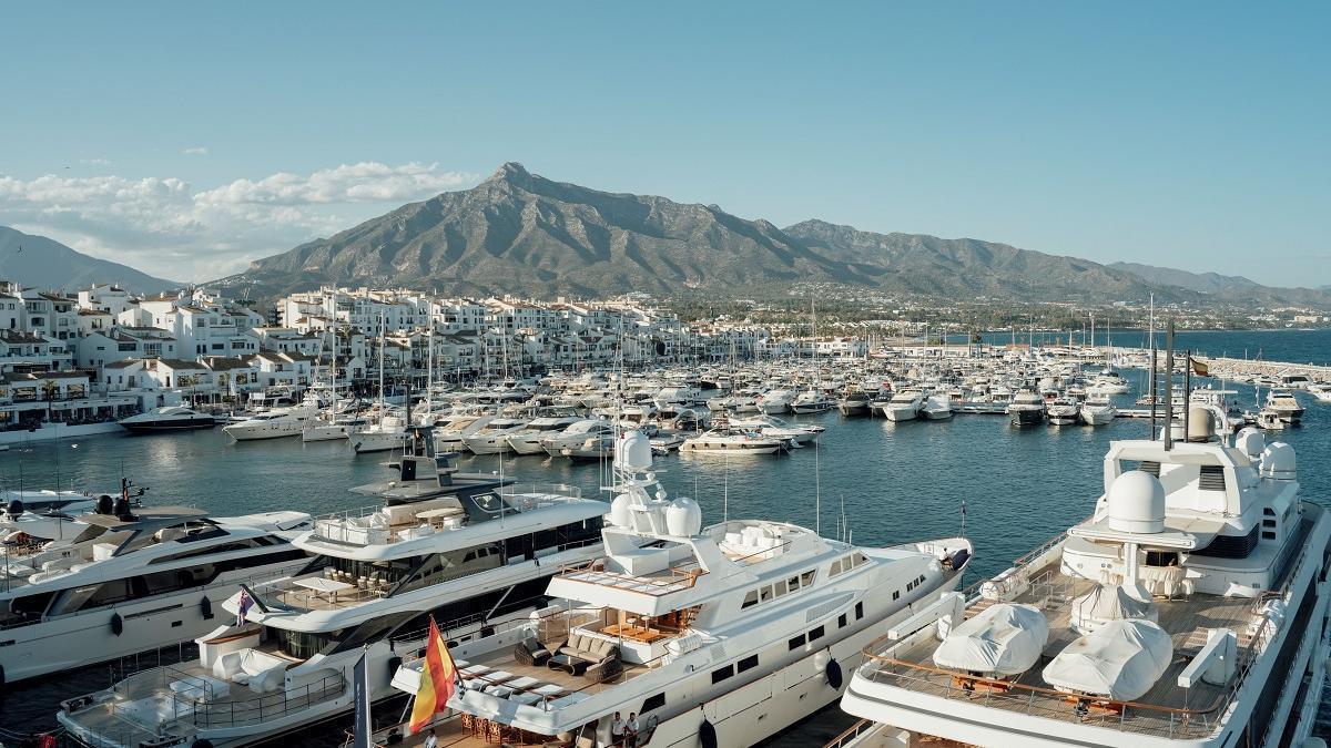 Una panorámica de Puerto Banús, en Marbella.