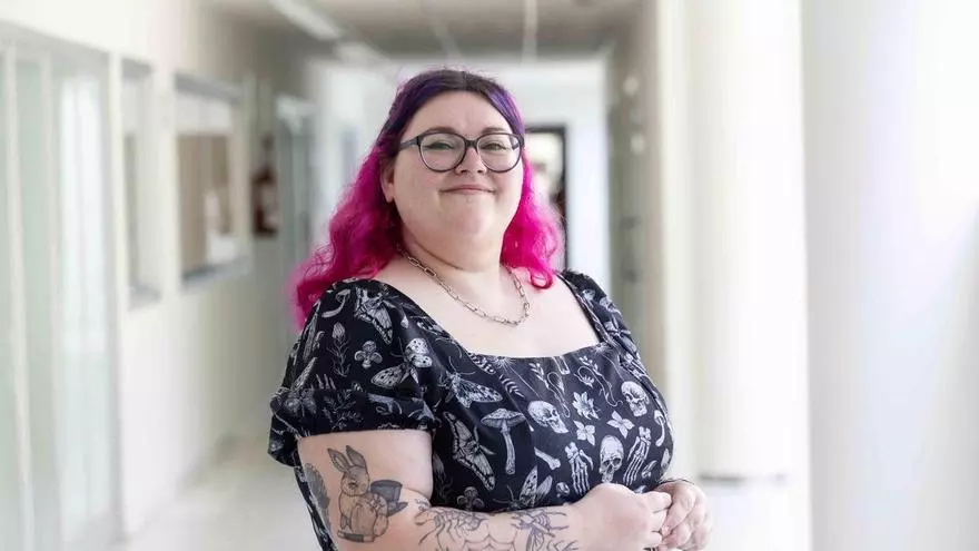 Abbie Munz, paciente de 26 años