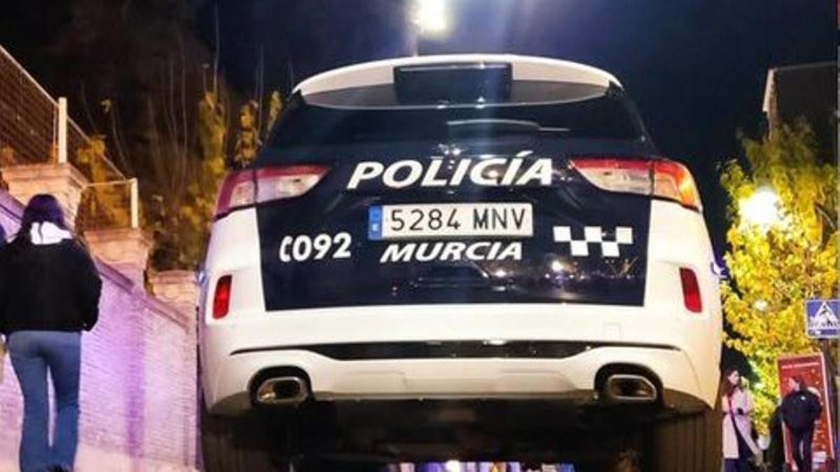 Vehículos de la Policía Local de Murcia.