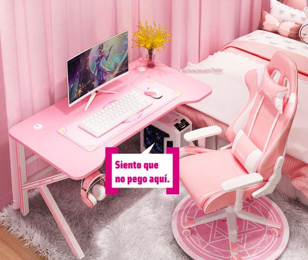 Habitación totalmente rosa