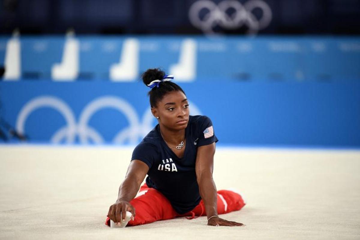 Simone Biles, todavía con secuelas