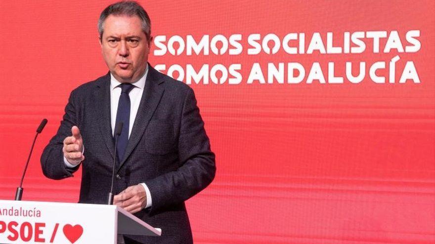 El secretario general del PSOE andaluz y candidato a la Junta, Juan Espadas, el pasado 21 de enero de 2022 en Sevilla.